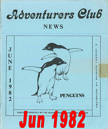 June 1982 Adventurers Club News Cover
